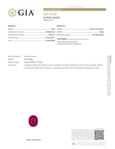 Natural Ruby – Certified by GIA | 9.74 Carats | Report No. 2486405897